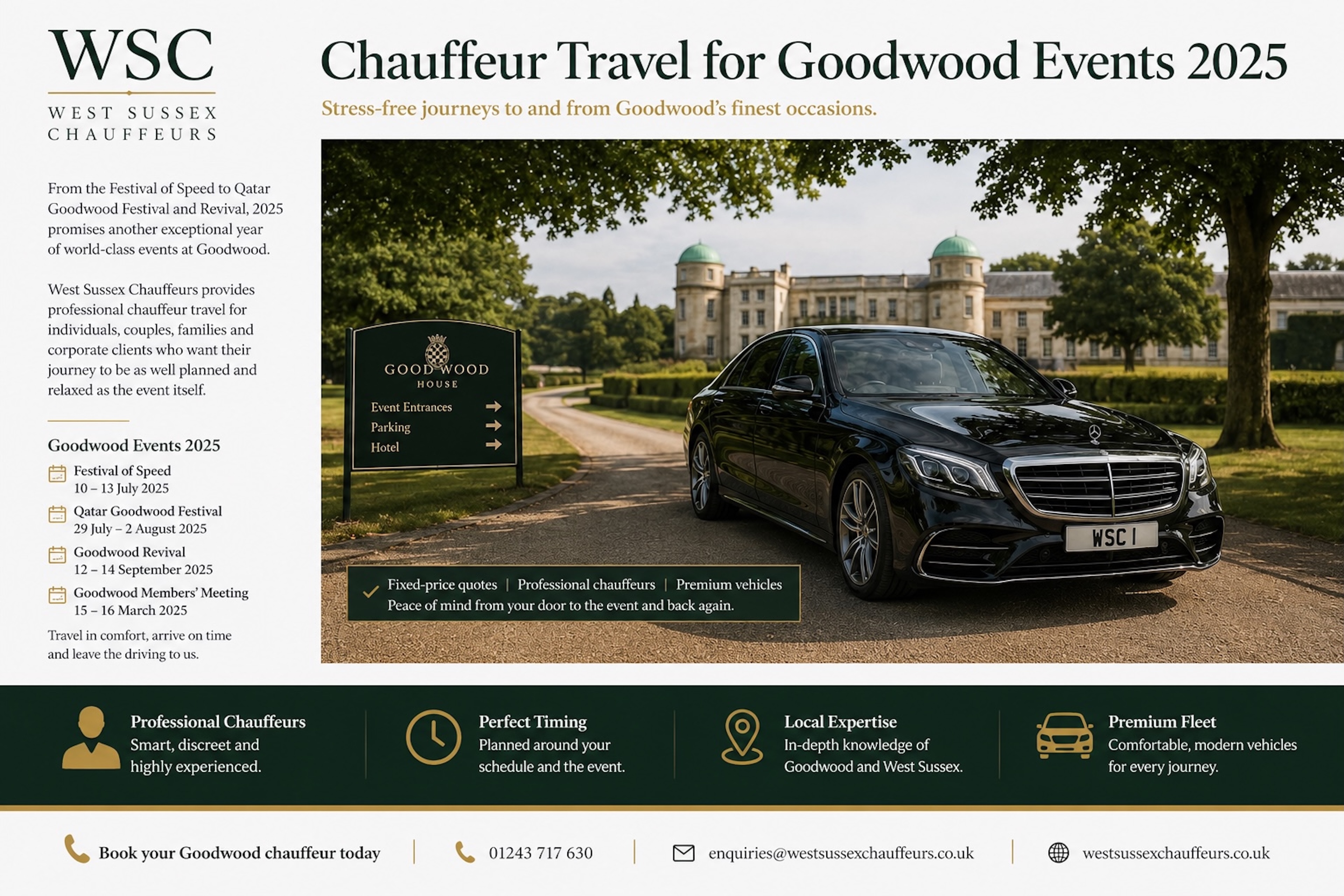 Chichester to Heathrow Airport Transfers — West Sussex Chauffeurs