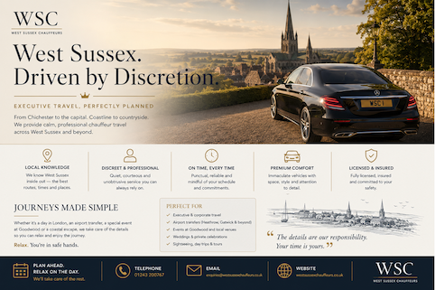West Sussex Chauffeurs: Executive Day Trips Done Properly