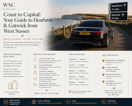 Coast to Capital: Your Guide to Heathrow & Gatwick from West Sussex