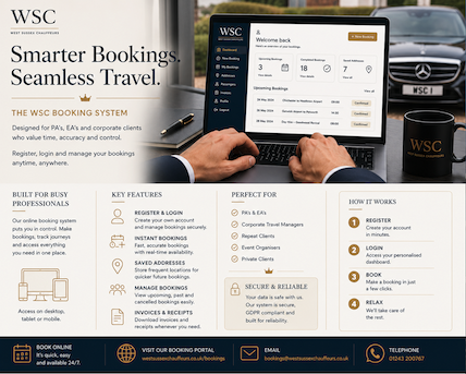 The WSC Booking System: Built for PA’s, EA’s and Busy Clients