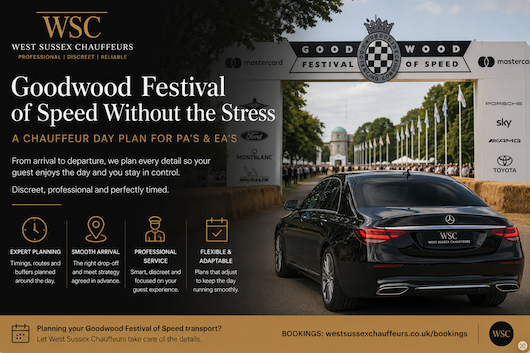 Goodwood Festival of Speed Without the Stress: A Chauffeur Day Plan for PA’s & EA’s